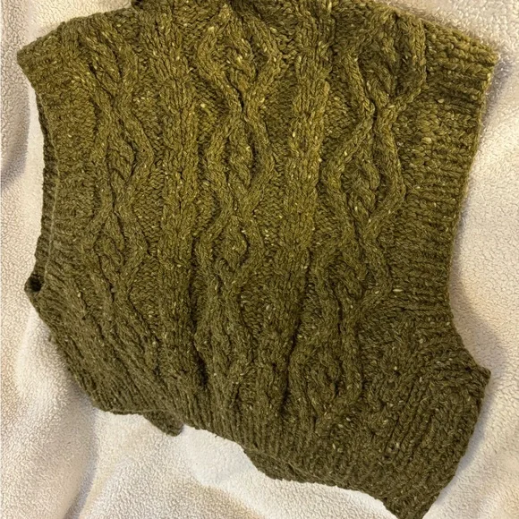 VINTAGE SWEATER VEST BANANA REPUBLIC WOOL CHUNKY - Picture 7 of 9